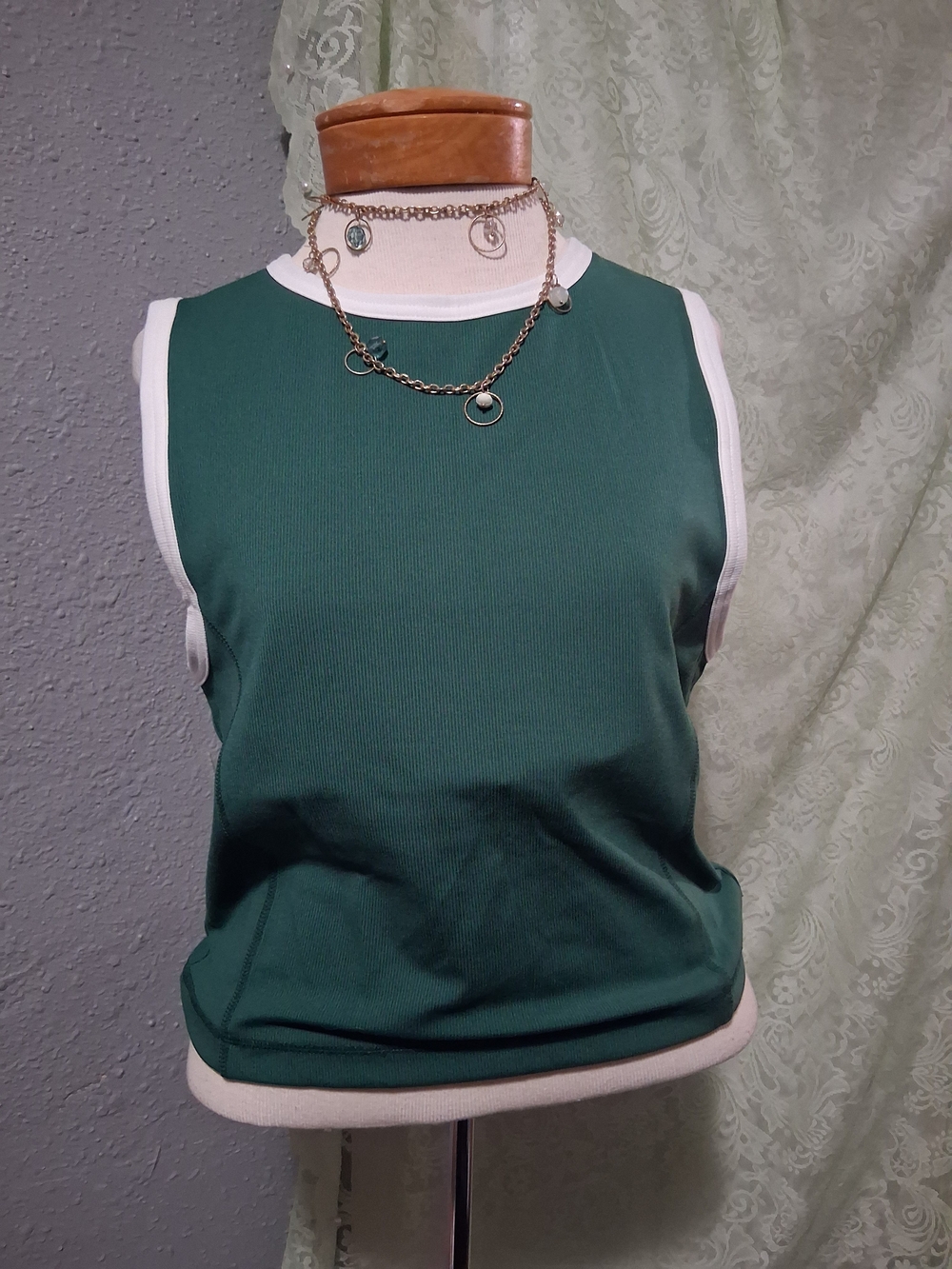 Recreation by Thread & Supply Women's Carter Tank WR4 Forest Ivory 